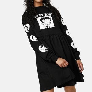 Lazy Oaf x Betty Boop long sleeve dress size S